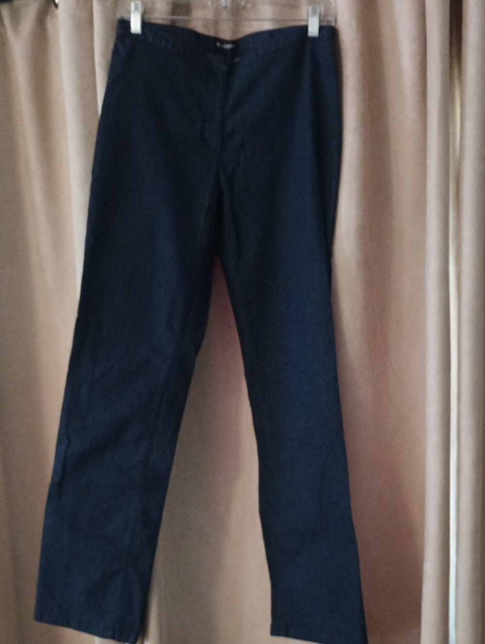 bebe Navy Straight-Leg Chinos